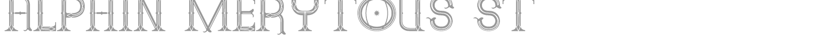 Alphin Meritous font preview